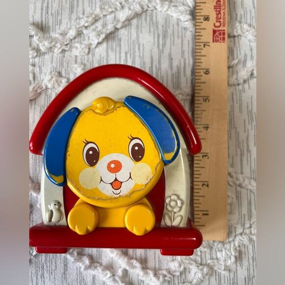 Vintage Kiddicraft Musical Wind Up Puppy Dog In Doghouse Plays Music Toy Musical - Picture 4 of 4